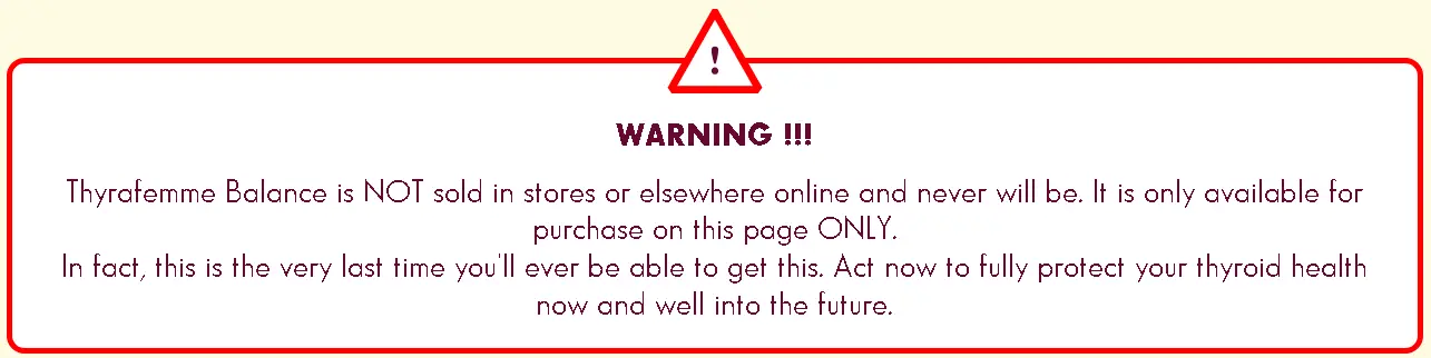 warnings of Thyrafemme